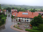 Blick aus dem Fenster, Regenwetter
